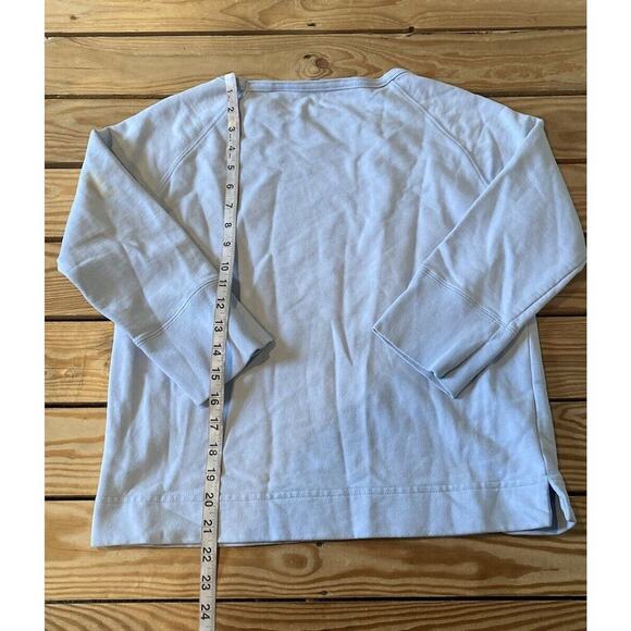 Tommy Hilfiger Wide Neck 3/4 Sleeve Top Size Medium Women’s Light Blue - Picture 5 of 7